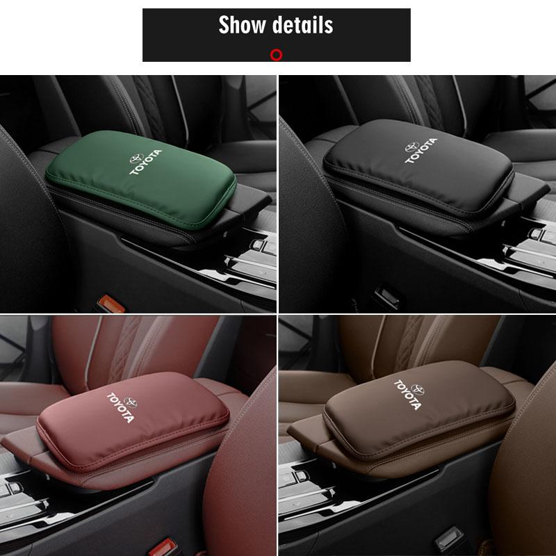 For Toyota 2026 Hot Hub Caps Car Armrest Mat Center Console Leather Protection Cushion For Toyota Gazoo Racing TRD Corolla Yaris