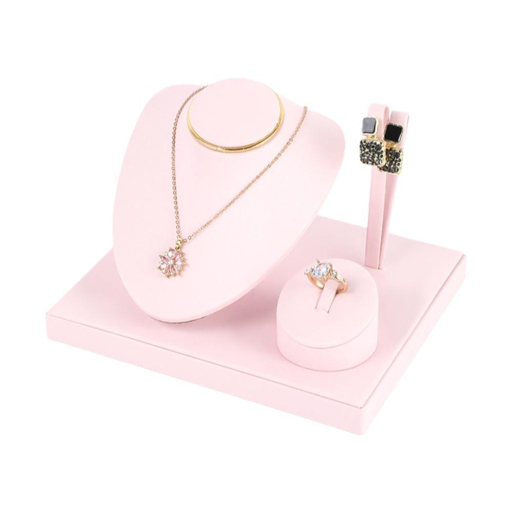 Multi-purpose Combination Set Jewelry Rack Fashion Jewelry Tray with Partitioned Table Display