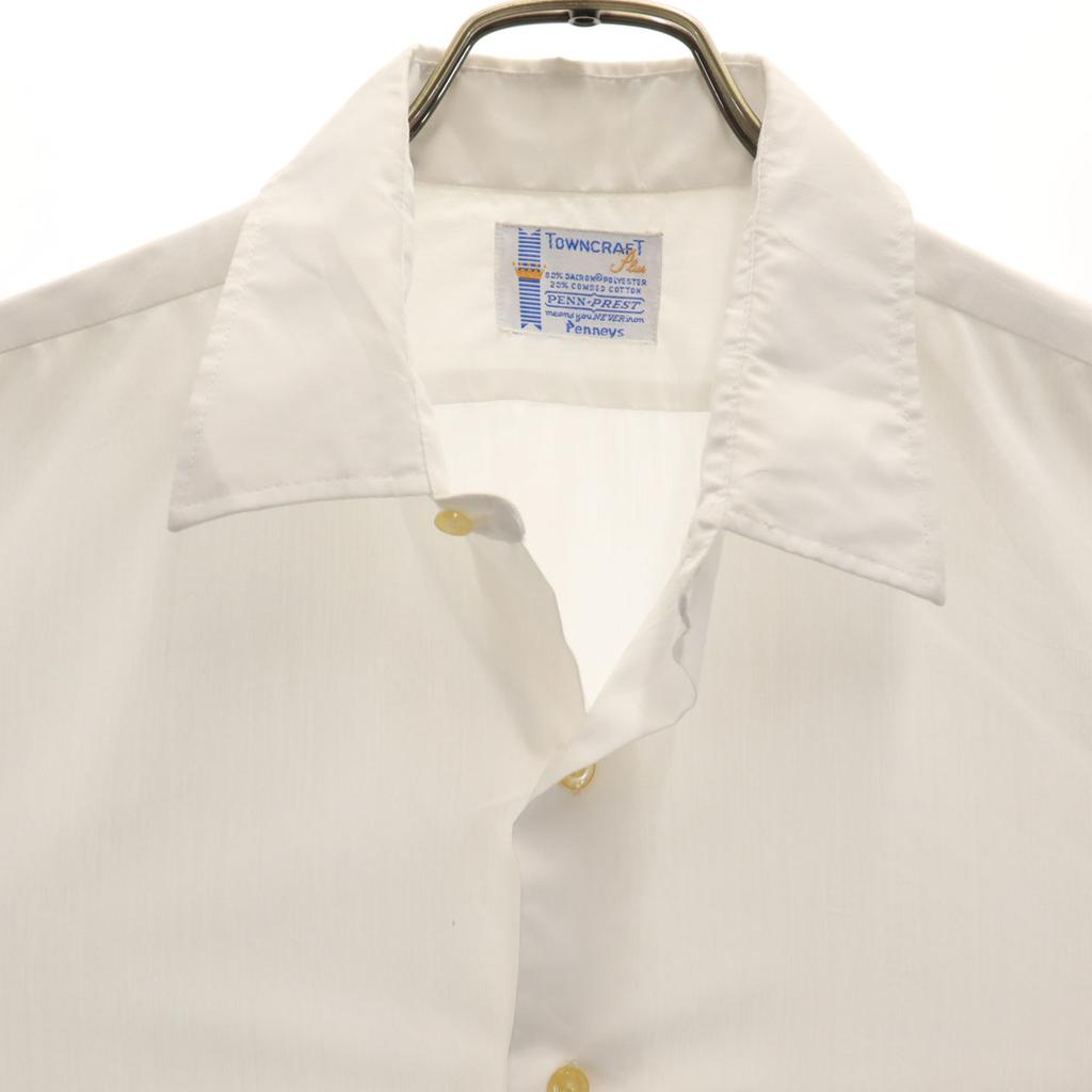 TOWNCRAFT 70-е годы винтажная рубашка с длинным рукавом белая PENNEYS Мужская Б/У