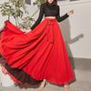 Dance Skirts Chiffon Long Skirts For Women Elegant Casual High Waist Boho Beach Maxi Skirts Wear On Both Sides