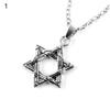 Unisex Hip Hop Hexagram Shape Pendant Necklace Chain Jewelry Accessory