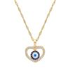 Love Eyes Light Luxury Banquet Wedding Necklace Women'S Versatile Collarbone Chain Titanium Steel Chain