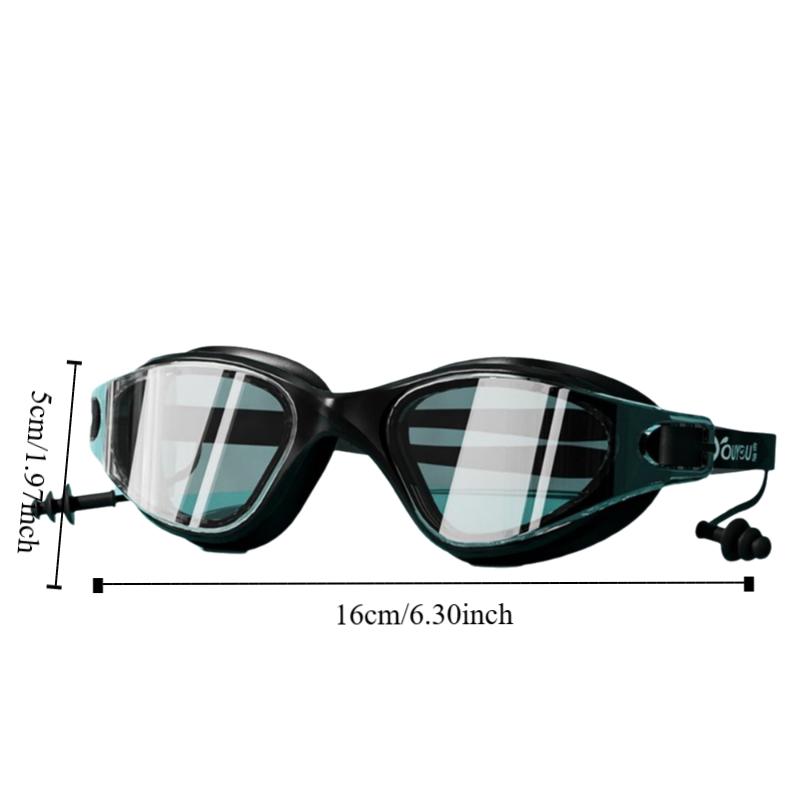 С Зажимом для Носа Набор Взрослых Очков для Плавания Защита от Запотевания Очки для Дайвинга Силиконовая Шапочка для Плавания Лето