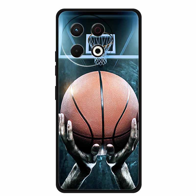 Чехол для телефона Tecno Spark 30 Pro 4G Задняя крышка 6.78" Черный Силиконовый Мягкий Чехол для Tecno Spark 30 Pro Чехол Spark30 Pro Сумка