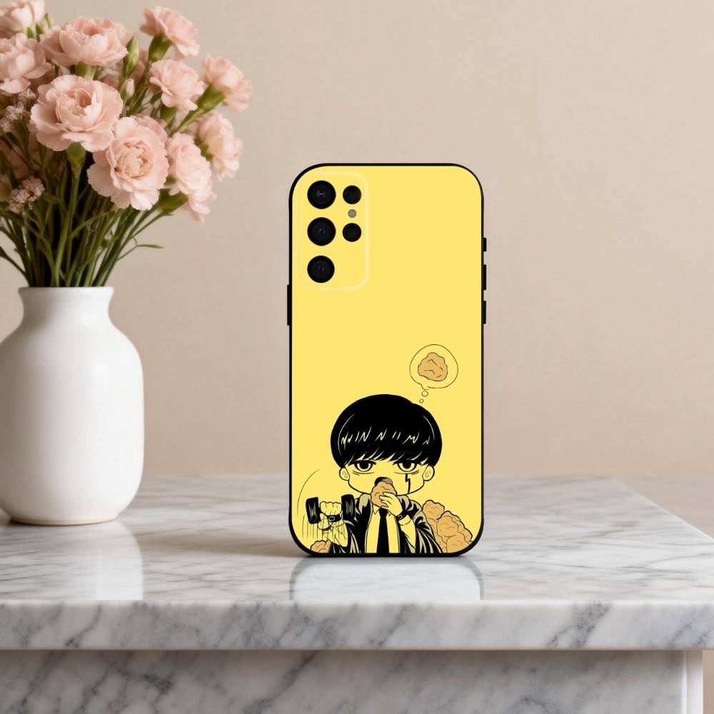 Чехол для телефона Mashle M-Magic and M-Muscles Для Samsung S25,S24,S21,S22,S23,S30,Ultra,S20,Plus,Другие Мягкий Черный Чехол