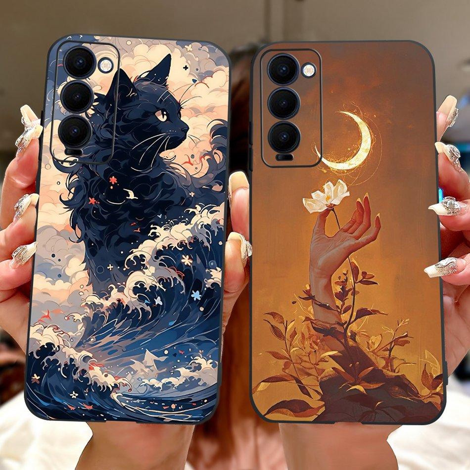 Для Tecno Camon 18 18P 18T Чехол для телефона с рисунком «Крутой Дракон Тигр» Для Tecno Camon18 P 18 18T Мягкие силиконовые TPU чехлы