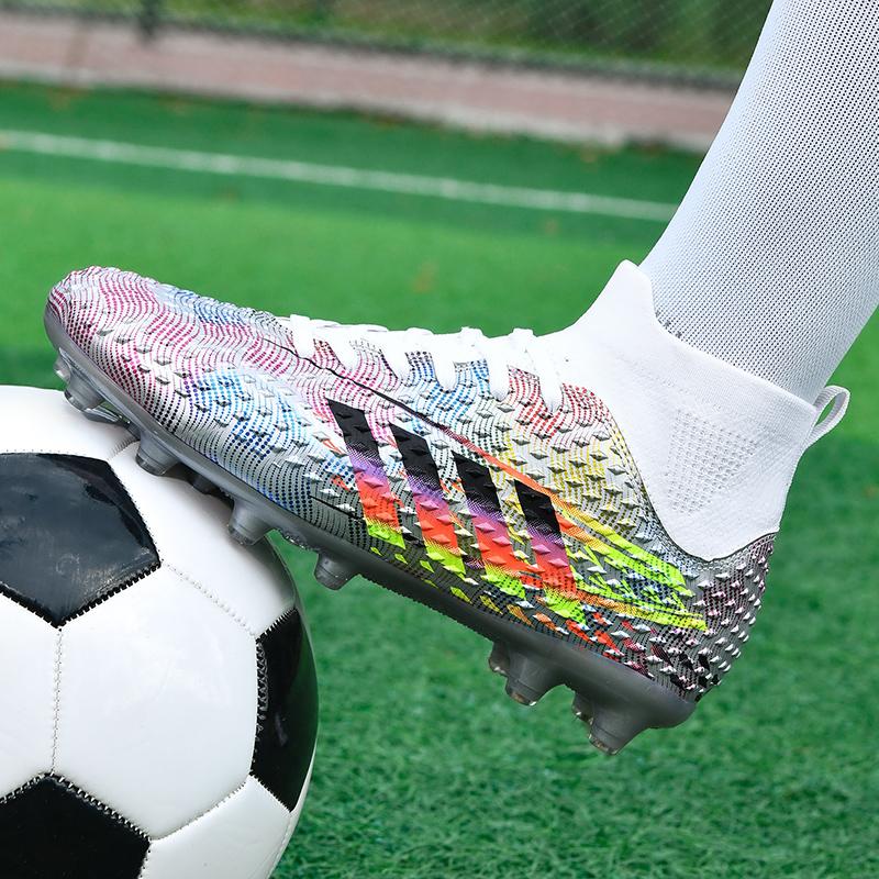 Модные мужские футбольные бутсы FG нескользящие футбольные бутсы для игры на траве модная дизайнерская обувь удобные кроссовки высокого качества футбольные бутсы 47