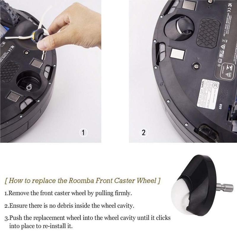 Replacement Front Wheel Caster Assembly For iRobot Roomba J7 I3 i7 i7+ Plus E5 E6 E7 500 600 700 800 900 980 960 Vacuum CLeaner