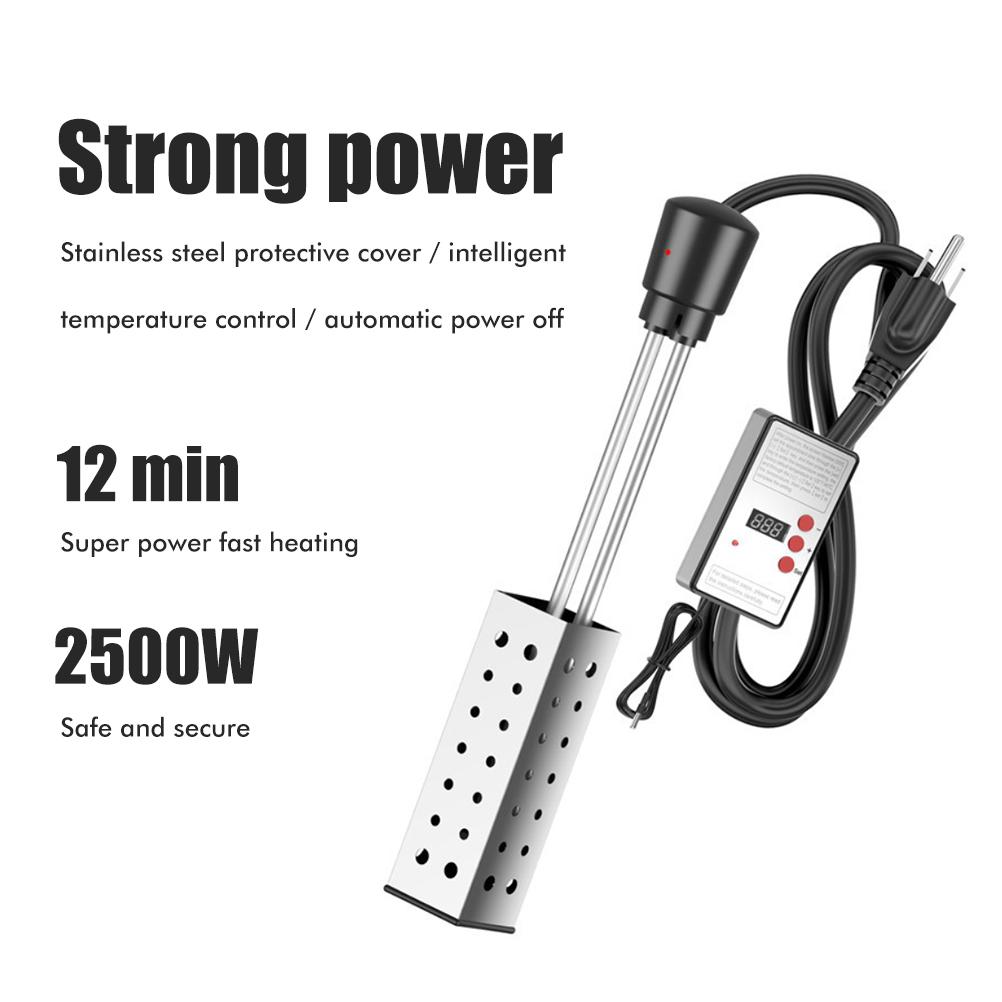 Электрический погружной нагреватель, водонагреватель для ведра, бытовой, высокой мощности, погружной нагреватель для ванны и бассейна