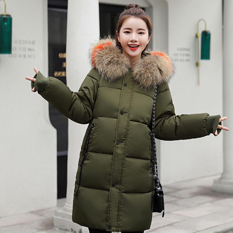 Premium Quality In The Long Section Of Down Cotton Women's Fashion Thickening Casual Wind Coats For All Occasions