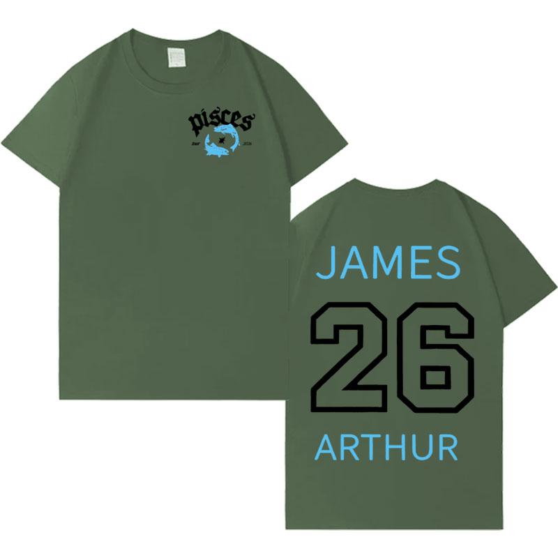 Singer James Arthur 2026 Fashion Album Tour Tee Mens Gothic Clothes Hot Sale Aesthetic Oversized Cozy Pop Short Sleeve TShirts