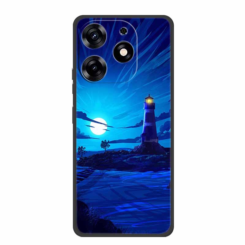 Чехол для Tecno Spark 20 Pro KJ6 Мягкий ТПУ Силикон Расписная Кошка Задняя Крышка для Tecno Spark 20 Pro 4G Чехол для Телефона Fundas Spark20 Pro