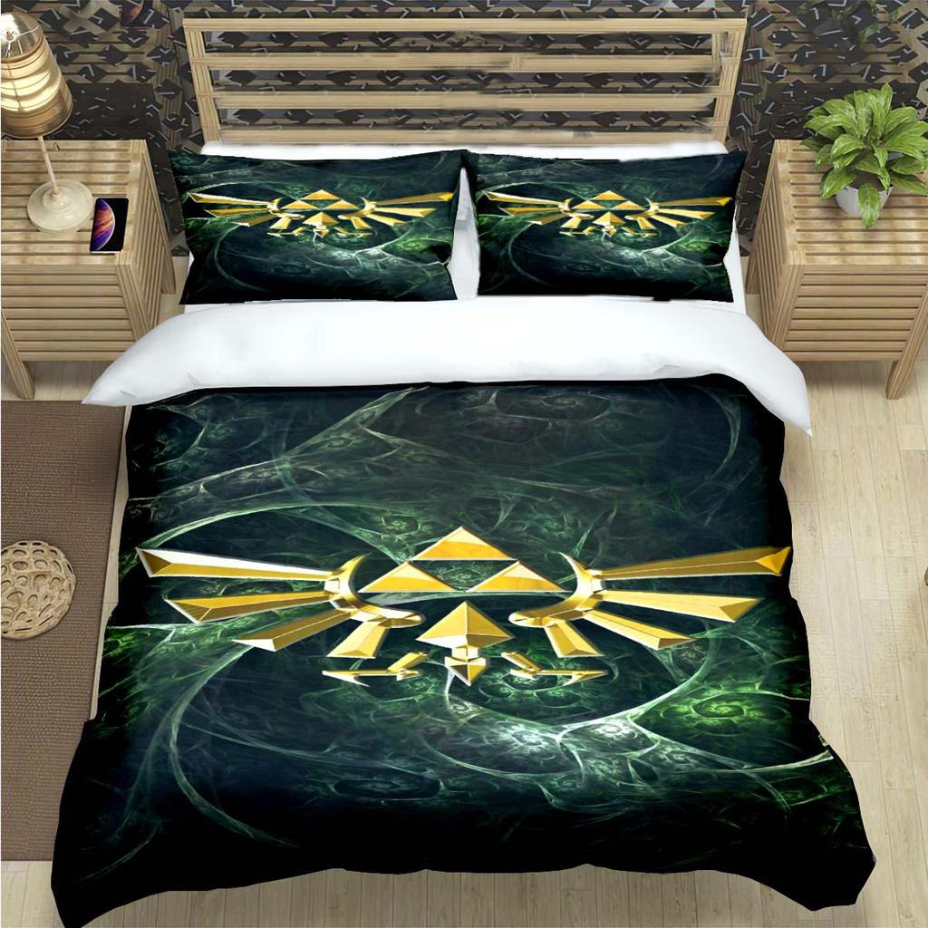 Модные Классические Захватывающие Игры Z-Zelda Принт Комплекты Постельного Белья Постельные Принадлежности Набор Пододеяльник Комплект Покрывала Постельное Белье Роскошный Подарок