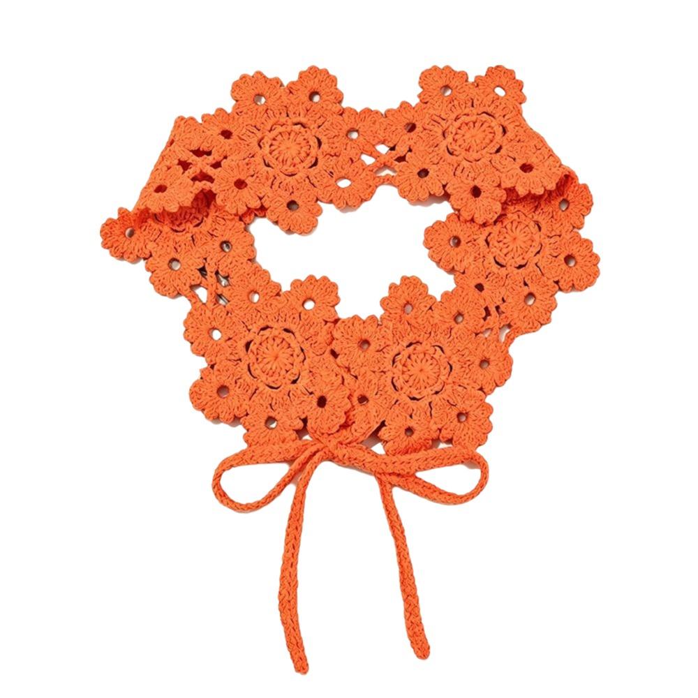 Wide Band Crochet Hair Band Hollow Flower Design Floral Headband Hair Scarf  Beach Daily Wear
