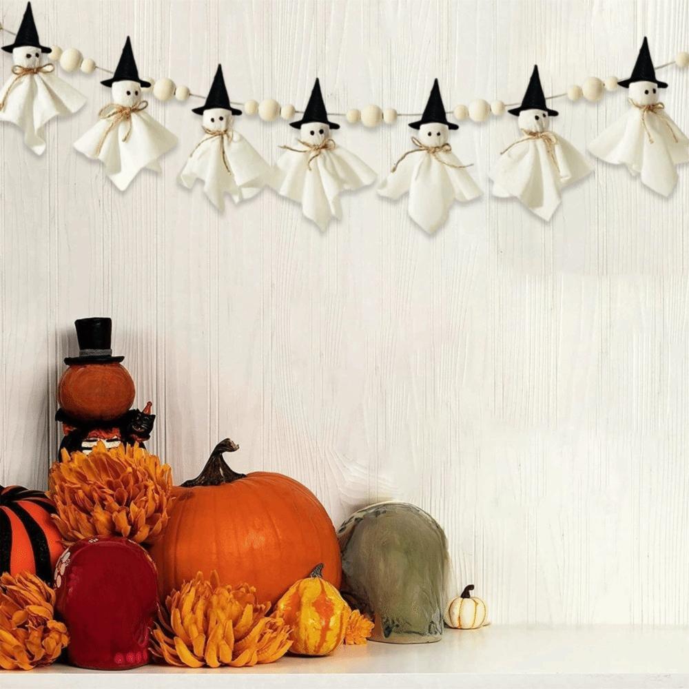 Cute 84 inch Halloween Spooky Pentant Reusable Long Hanging Ghost String DIY Hallowee Hanging Decoration Festival