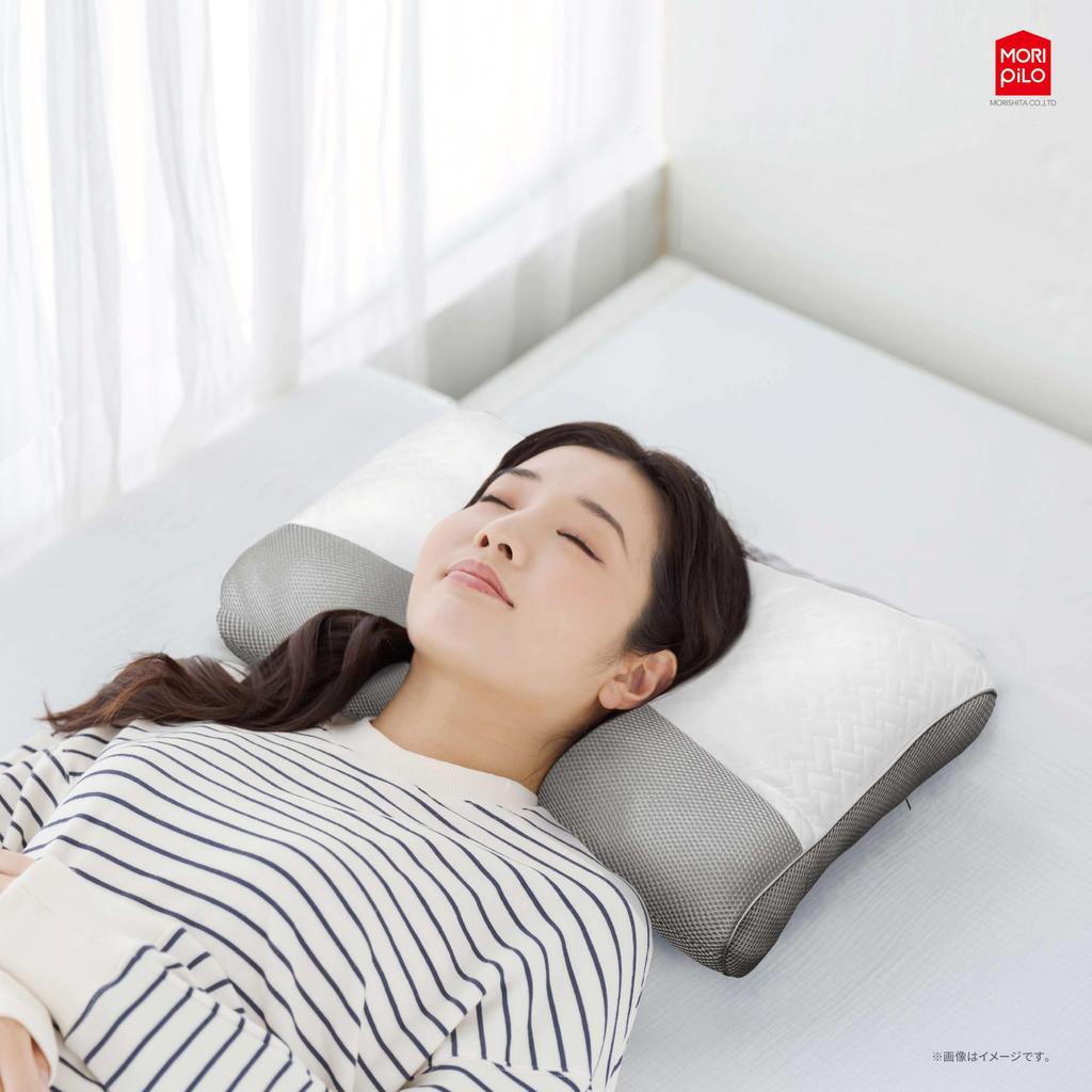 МОРИПиЛО (Морисита) Подушка-подголовник, Снимает боль в шее (Одобренная остеопатами подушка-подголовник), Регулируемая высота, Моющийся (Мягкий пенополиуретан с эффектом памяти