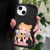 Rich Girl Pattern Phone Cover for iPhone 11 12 13 14 15 Pro Max 6 6S 7 8 Plus Xs Wave Edge Shockproof Protective Rubber Case