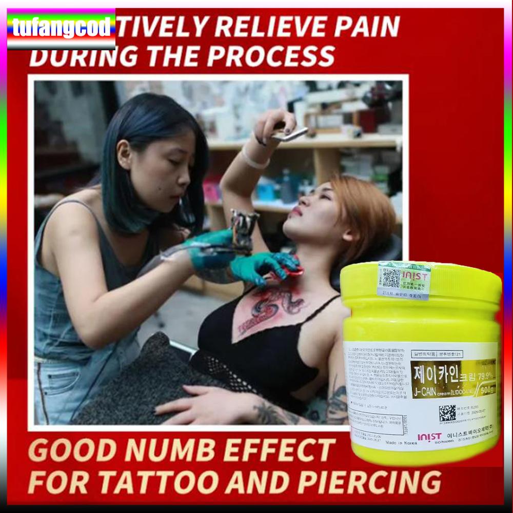 Tufangcod 500 г анестетик для татуировки, быстро вызывающий онемение кожи, 79,9% желтый крем, полуперманентный