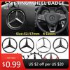 Car Sticker New 2026 For Benz AMG 1pcs 52mm 57mm Car Steering Wheel Badge Emblem Sticker Auto-Styling For Mercedes Benz A B C E