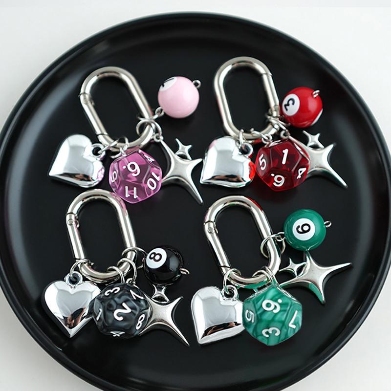 1 шт. Акриловый подвесной мешочек для украшений в форме кубика, подвеска-сито, брелок, подвеска, многогранный брелок для кубиков, маленькие подарки