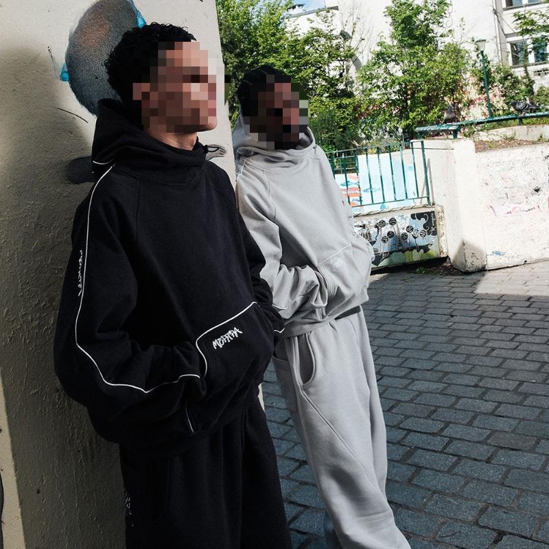 Толстовка с капюшоном и длинными рукавами в стиле уличного хип-хопа с вышитыми буквами Y2K для осени и зимы