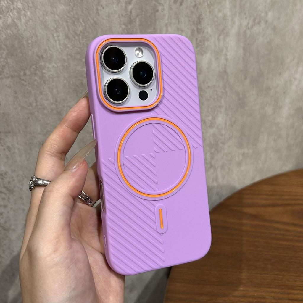 Тонкое кольцо с магнитным креплением подходит для чехла iPhone 16 Pro Max Скрытый щит Магнитный защитный чехол iPhone 15 Нескользящий защитный чехол 16