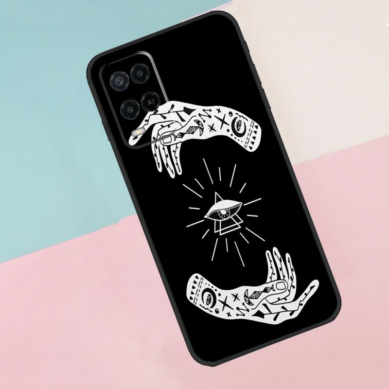 Чехол для телефона Oppo A17 A77 A60 A74 A94 A54 A18 A38 A58 A78 A98 A40 A80 A16 A76 A96 A15 A57S с изображением ведьмы и колдовства