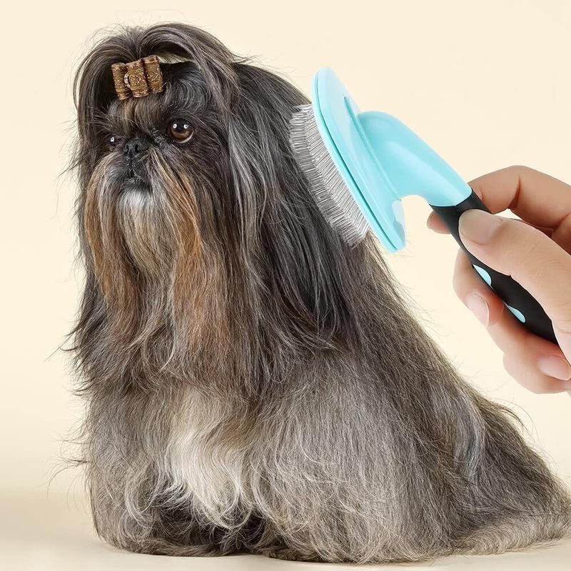 Comb Brush for Dog and Cat Hair Brush Self Cleaning Brush Slickers Cutting Comb for Dogs Cats Dogs Cats Hair Care | Cat Comb