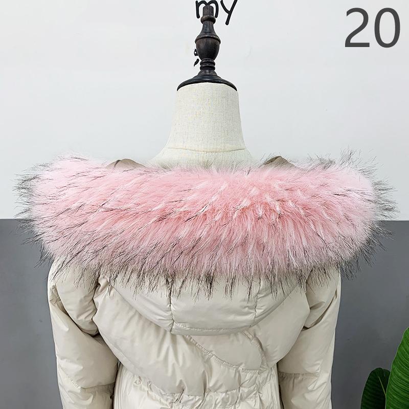 Women Neckerchief Faux Fur Collar Fluffy Collar Warm Wrap Shawl Scarves Soft Fur Scarf Winter Warm