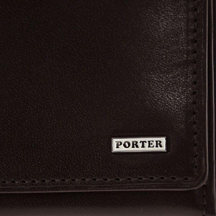 Porter Sheen Черный складной кошелек,