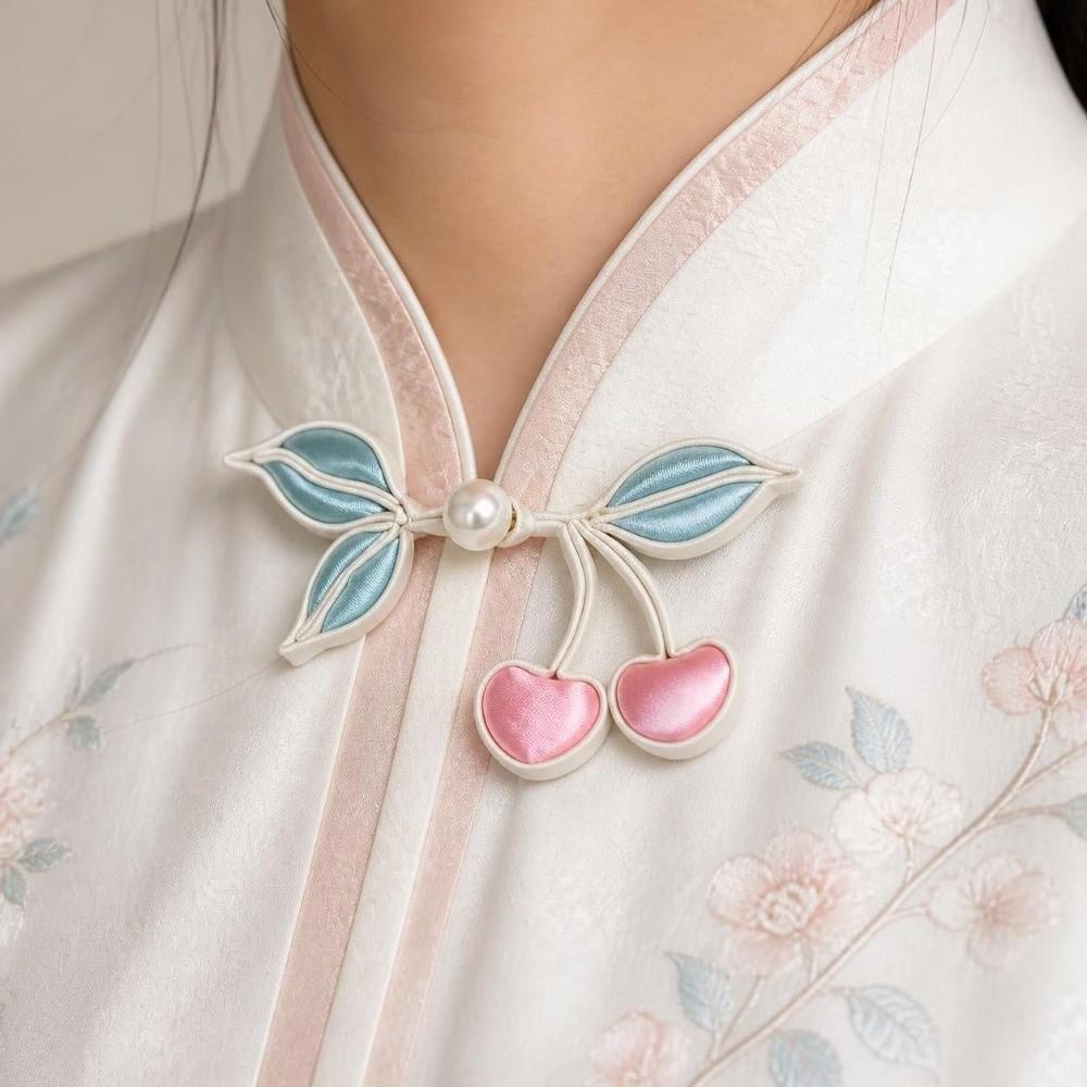 Cherry Shape Chinese Style Buttons Classical Hanfu Decorative Buckle Tang Suit Accessories