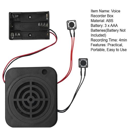 Модуль диктофона с мощным динамиком, чистый звук, питание от батареи