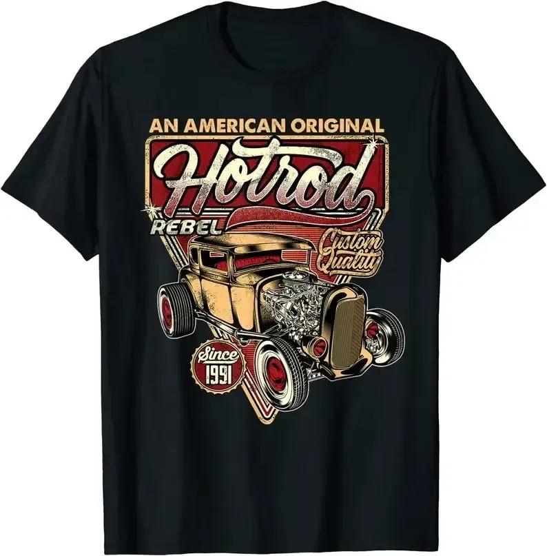 2024 Vintage Hot Rod Speed and Power Shirt for Unisex T-Shirt  Fashion Hip Hop  T's My Life T-shirt Cotton Tees Short Sleeve Tops