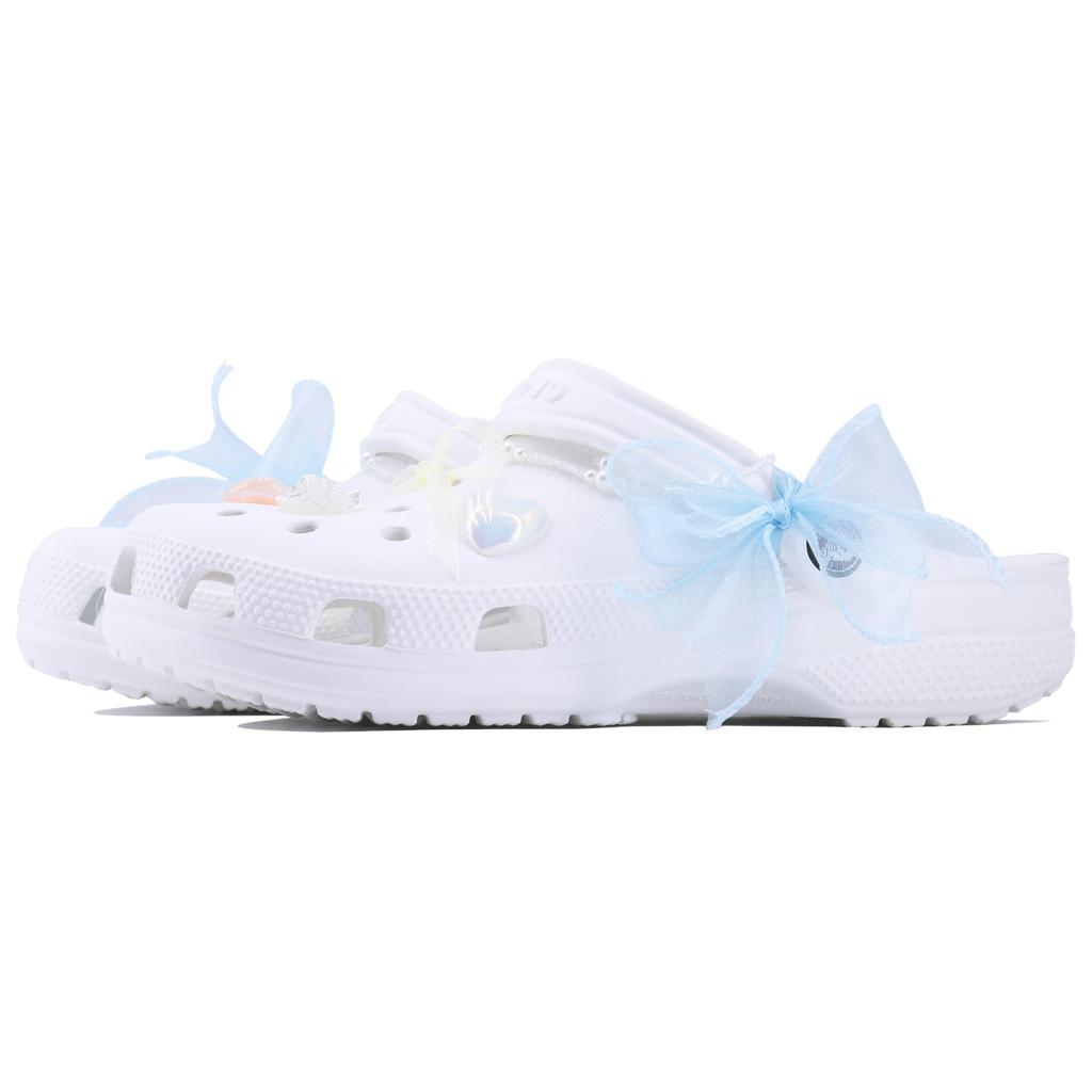 Crocs Классические клоги мягкий лед SDS макаронная цветовая гамма освежающие и удобные милые сказочные туфли с отверстиями для мужчин и женщин белые