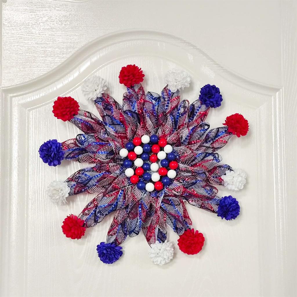 Wreaths Independence Day Wreaths Decorations Faux Plant Wreaths Home Front Door Decorations