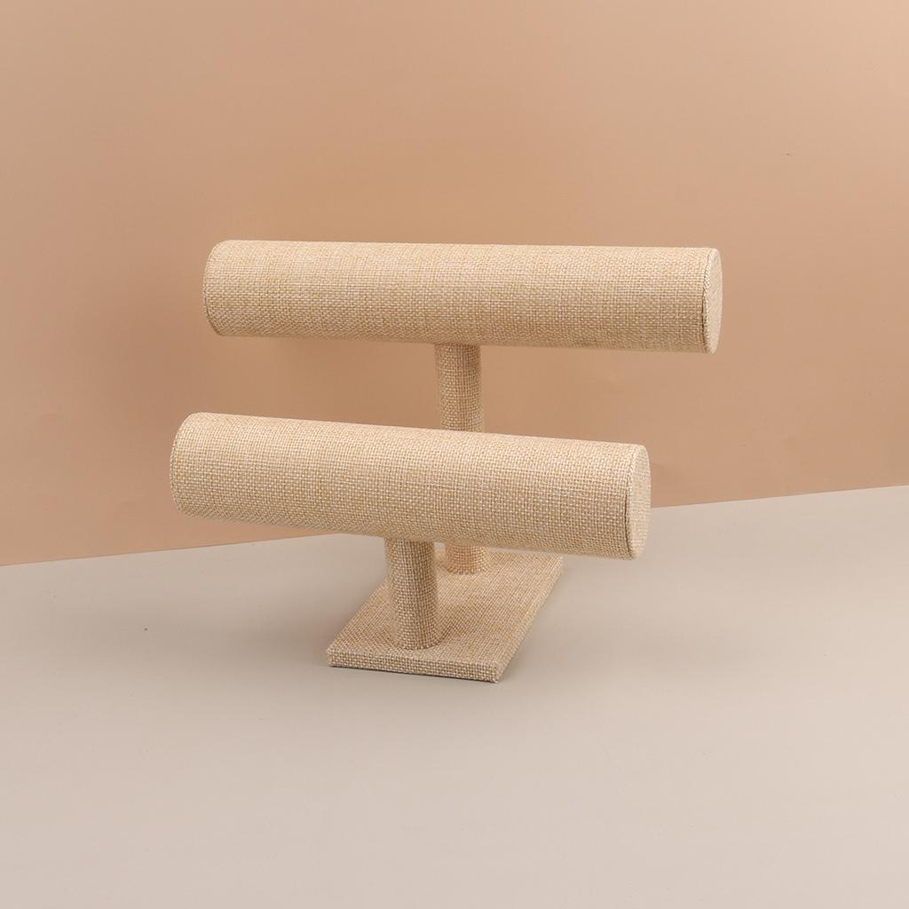 1шт бархатный дисплей для хранения ювелирных изделий, браслетов, цепочка, часы, Т-образная стойка, органайзер, жесткий держатель, дисплей для ювелирных изделий, дисплей для браслетов