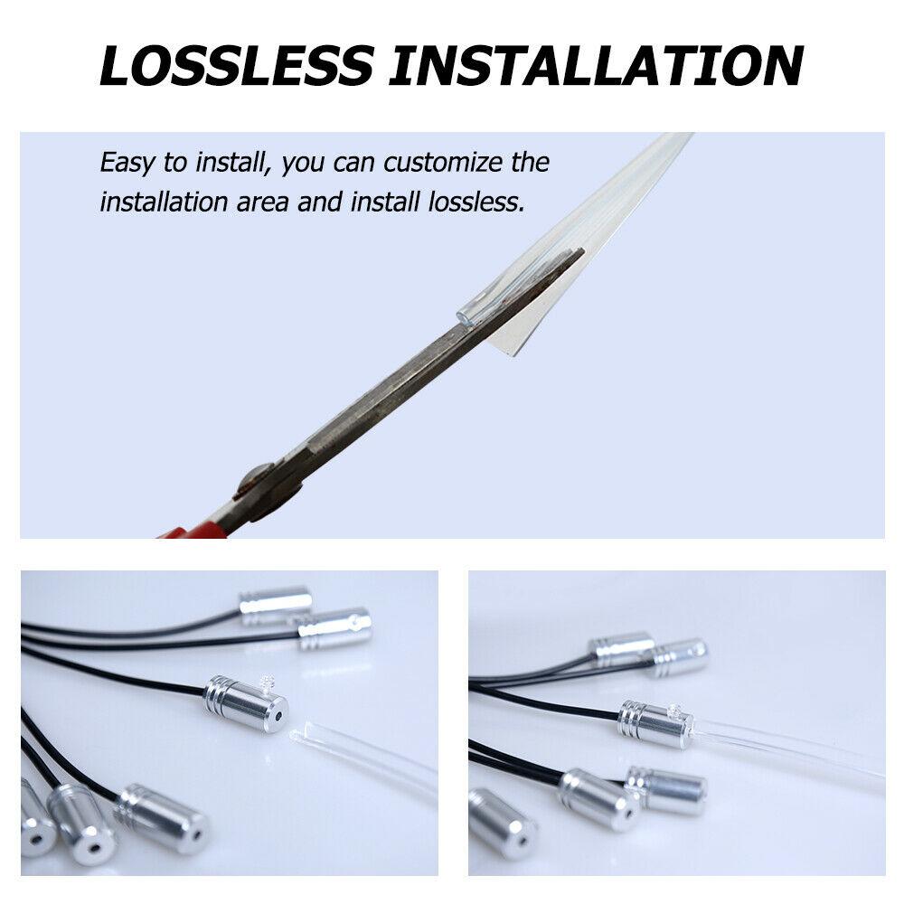 3 мм автомобильный интерьерный декор, волоконно-оптическая неоновая проволока, световод, удлинители, аксессуары для окружающего освещения