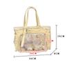 Сумка для хранения Baji в японском стиле, сумка Ita Bag большой вместимости, милая сумка-тоут Y2k, прозрачный набор для демонстрации периферийных устройств в стиле аниме и айдолов.