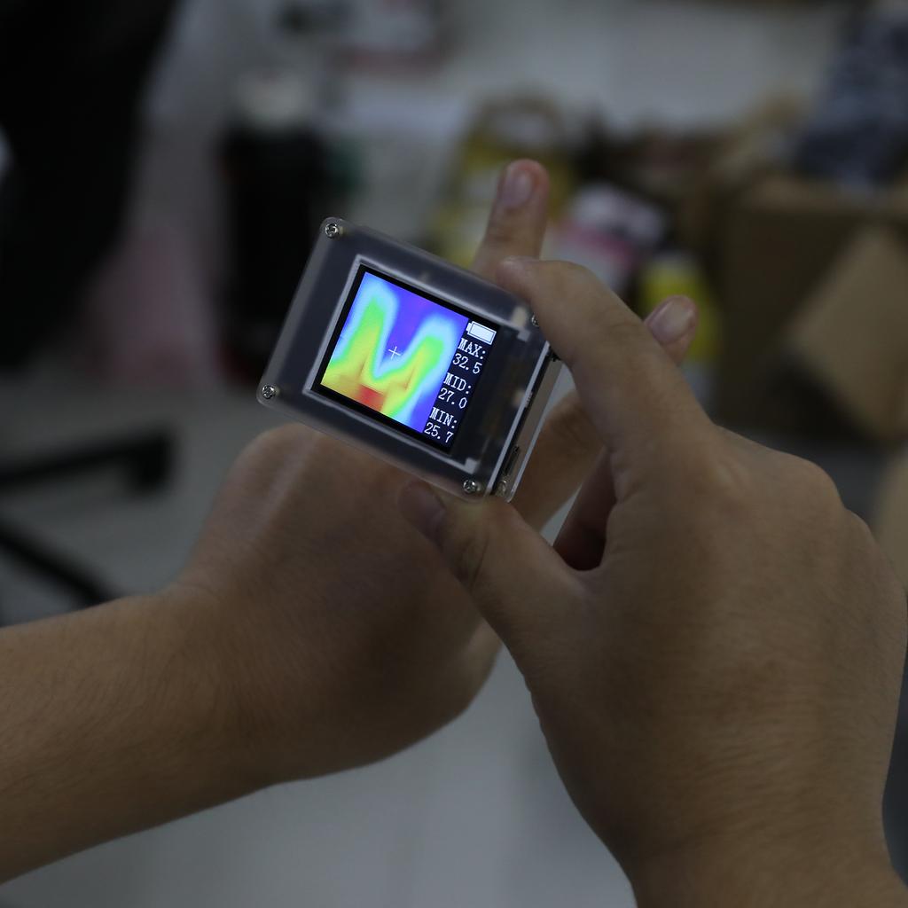 AMG8833_CP 1,8-дюймовый TFT-дисплей Простой портативный инфракрасный тепловизор Датчики температуры Максимум