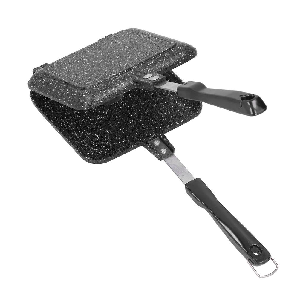 Форма для сэндвичного хлеба Двусторонняя сковорода Сковорода с антипригарным покрытием Алюминиевая сковорода для завтрака и блинов для кухни