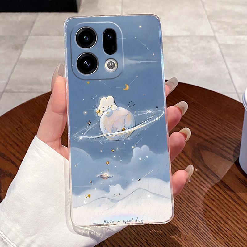 Casing For OPPO Find X9 / Find X9 Pro 5G Case Clear Soft Aesthetic Fashion Cute Cat Back Cover Transparent Silicone Phone Cases