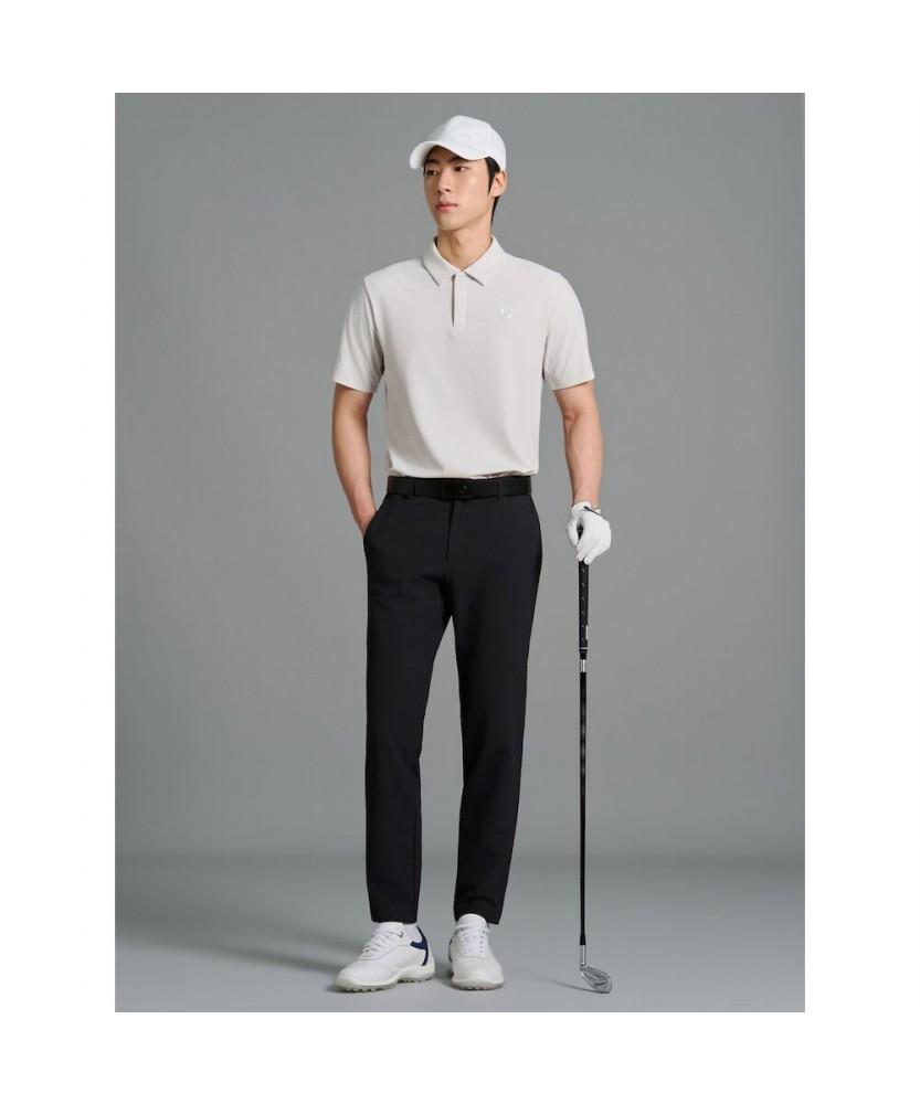 BEANPOLE GOLF [B_Under] Мужская футболка с коротким рукавом и воротником, 3D-узор - Светло-серый