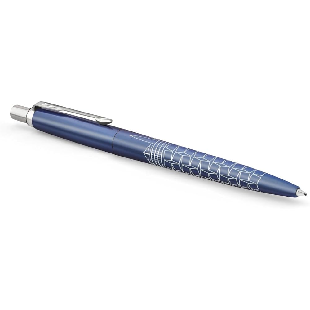 PARKER Ручка-шариковая Parker, Jotter Синий CT, Средняя, На масляной основе, Подарочная коробка, Подарок, Премиум 2...