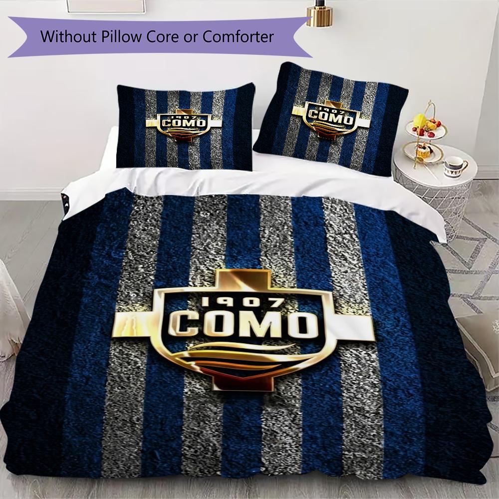 Como 1907 Pattern Bedding uilt Set uilt Cover Pillowcase Home Decoration Birthday Gift (1 * duvet cover + 2 * pillowcase without core)