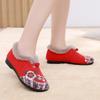 2025 Winter Cotton Shoes Embroidered Bag with Middle-aged and Elderly Warm Ethnic Wind Comfortable Soft Sole Mother Cotton Shoes