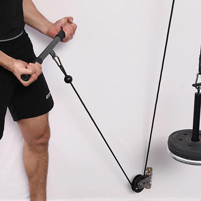 Настенный тренажерный зал для дома вращающийся бесшумный шкив Diy Lat Lift Cable System Wheel