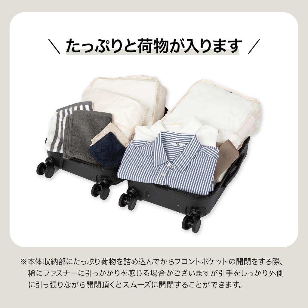 Ace Suitcase S Size 1 Night 2 Days 2 Nights 3 Days 29L Front Pocket 14inch PC Storage Caster Stopper Carry Case Carry Bag Fretboard Carry-on 3.2kg