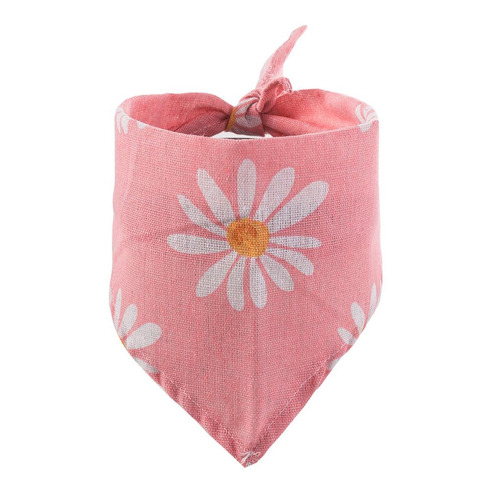 Bib,Dog Scarf,Puppy Bib,Pet Saliva Towel,Flower Pattern Stylish Pet Decorative Pet Printing Saliva Towel Dog Scarf For Small Dogs
