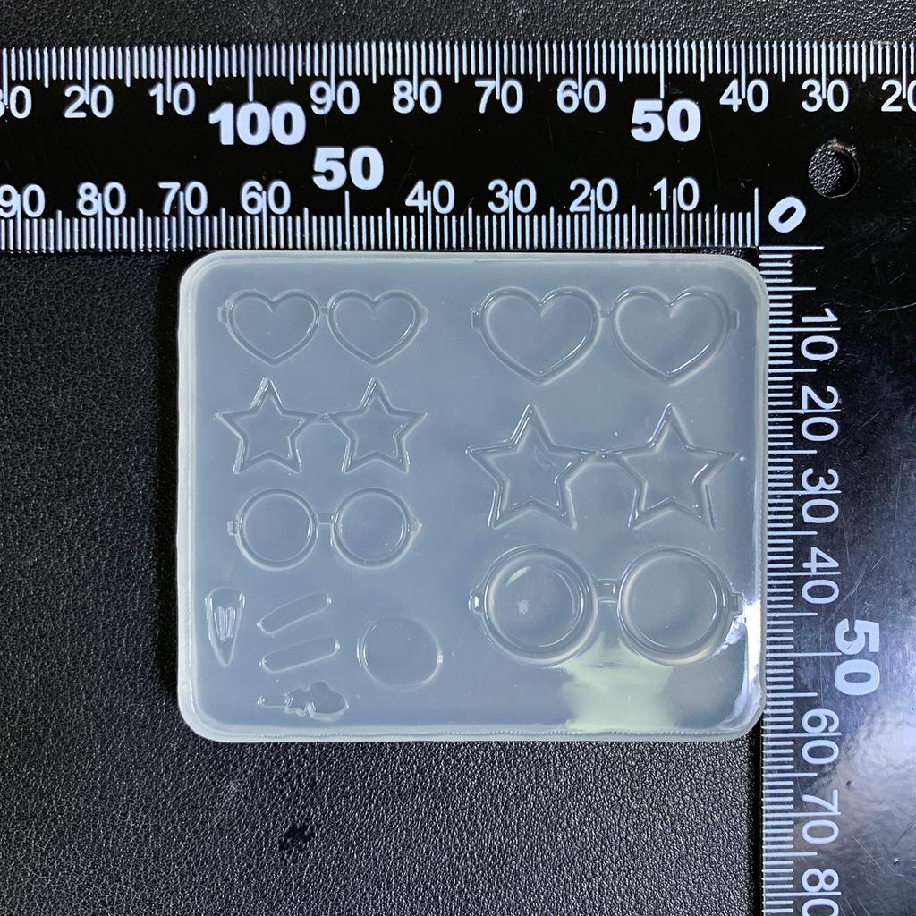 Элегантная форма для аксессуаров в виде очков, уникальная форма для подвески в форме очков, гибкая силиконовая форма для поделок