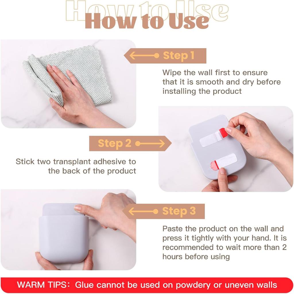 Wall Mounted Punch-free Storage Box Remote Control Mobile Phone Organizer Holder Stand Rack for Air Conditioner TV Box Shelf